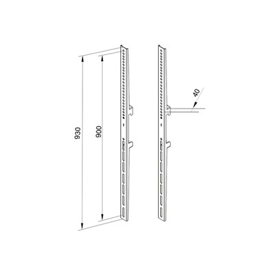 Multibrackets 7350073733774 M Pro Series - Fixed Arms 900mm