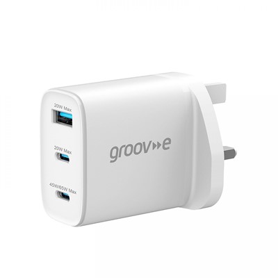 Groov-e Dual USB-C & USB-A Charger 65W