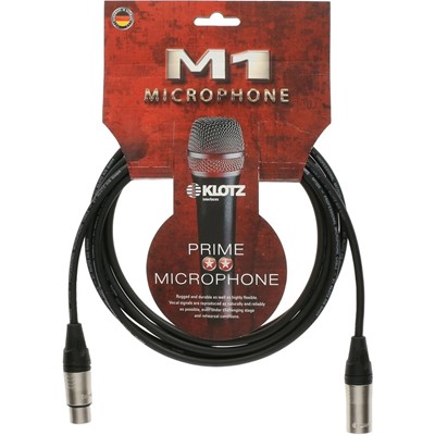 Klotz M1FM1K0750 - M1-Mic cable 7.5m black XLR3p
